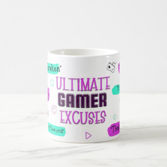Gamer Excuses Mug – I’m Not Losing, I’m Lagging (Centre)