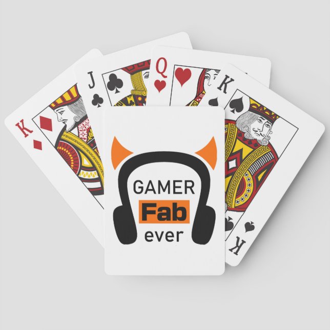 gamer fab-ever playing cards (Back)