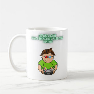 Gamer From His Or Her Partner I Love My Gamer Coffee Mug