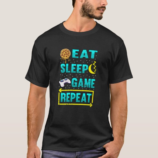 Gamer Funny Saying Gamble Gambler Gift Geek T-Shirt (Front)