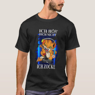 Gamer Gamer Cat Will Not Hear You, I Game Headset T-Shirt