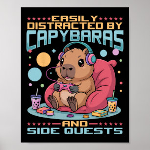 Gamer Gaming Capyra Video Game 1  Poster