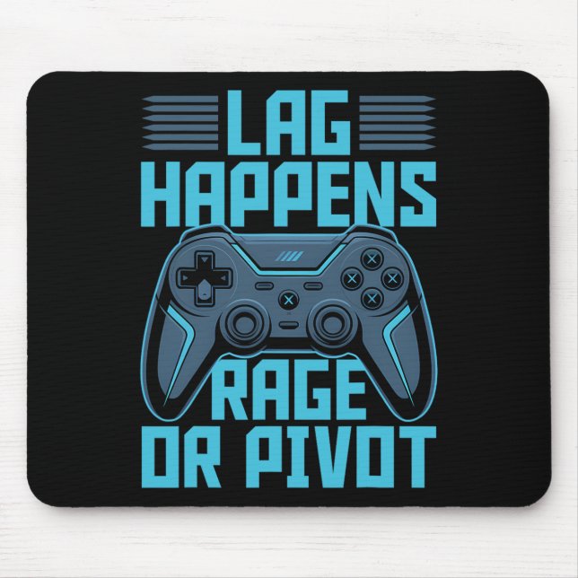 Gamer Gaming Controller Video Game  Mouse Pad (Front)
