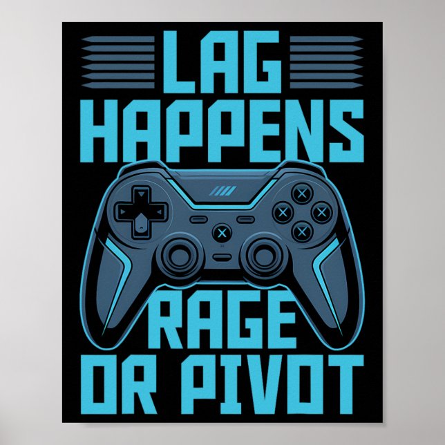 Gamer Gaming Controller Video Game  Poster (Front)