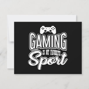 Gamer - Gaming Is My Favourite Sport Holiday Card