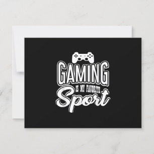 Gamer - Gaming Is My Favourite Sport RSVP Card