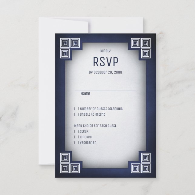 Gamer Geek Wedding RSVP Card (Front)