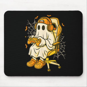 Gamer Ghost Halloween Costume Funny Gaming Boys Me Mouse Pad