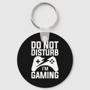 Gamer Gift   Do Not Disturb I Am Gaming Keychain