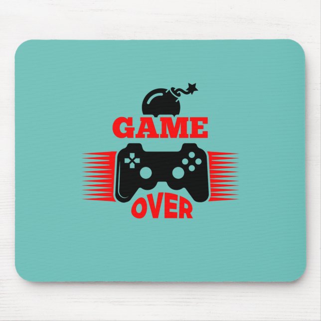 Gamer Gift Game Over Mouse Pad (Front)