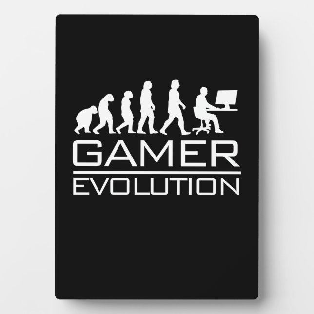 Gamer Gift | Gamer Evolution Plaque (Front)