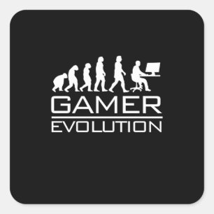 Gamer Gift   Gamer Evolution Square Sticker