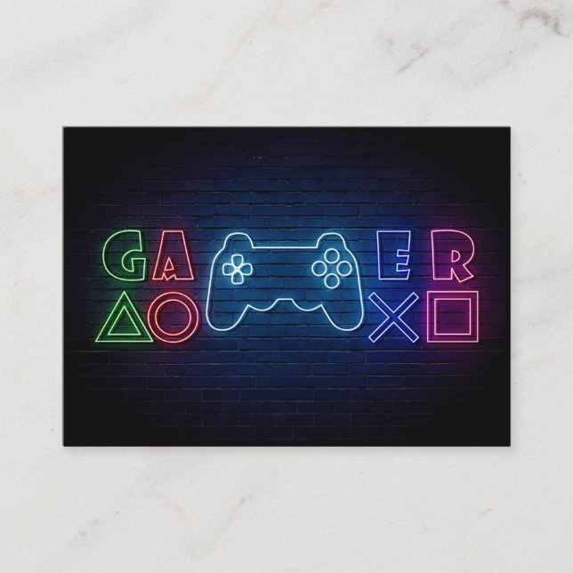 Gamer Gift | Gamer Online Business Card (Front)