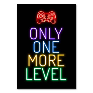 Gamer Gift   Gamer Only One More Level Table Number