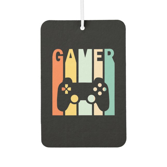 Gamer Gift | Gamer Retro Vintage Air Freshener (Front)
