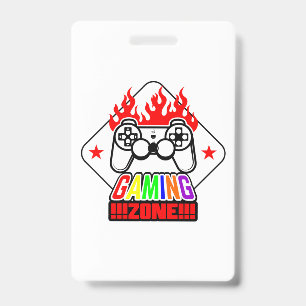 Gamer Gift Gaming Zone Badge