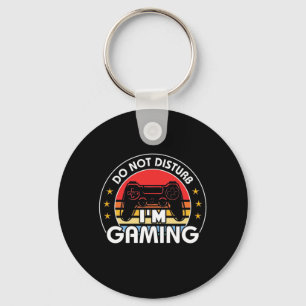 Gamer Gift I Am Gaming Do Not Disturb Keychain
