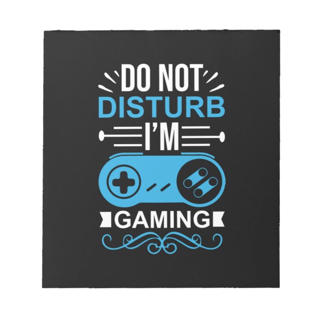 Gamer Gift I Am Gaming Notepad (Front)