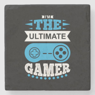 Gamer Gift I Am The Ultimate Gamer Stone Coaster