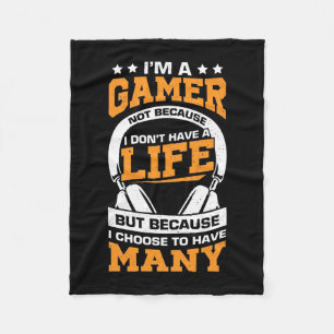 Gamer Gift   Proud I Am A Gamer Fleece Blanket