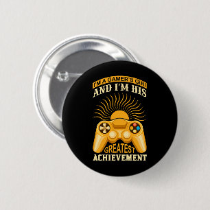 Gamer girl 2 inch round button