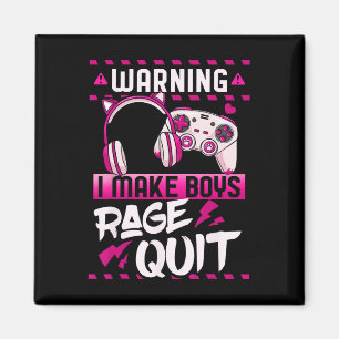 Gamer Girl Gaming Video Games Streaming Streamer Magnet
