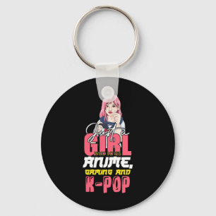 Gamer Girl Just A Girl Who Loves Anime Gaming And Keychain