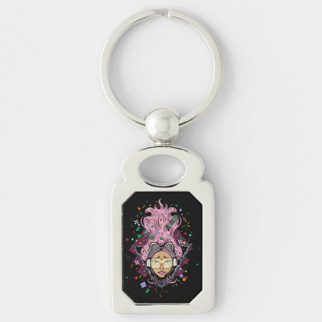 Gamer Girl Keychain (Front)