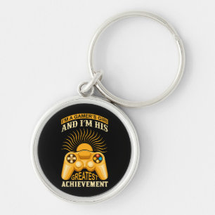 Gamer girl keychain