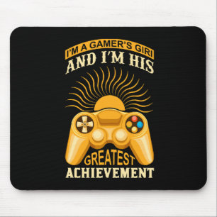 Gamer girl mouse pad