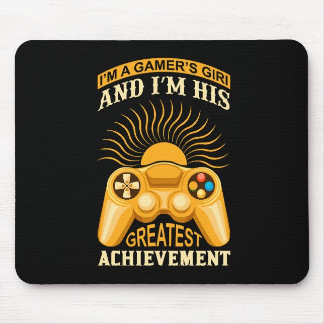Gamer girl mouse pad (Front)