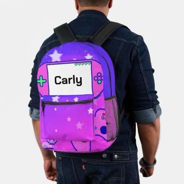 Gamer Girl Personalized Backpack (Insitu (Model))