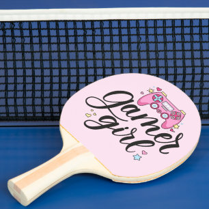 Gamer Girl Ping Pong Paddle