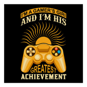 Gamer girl poster