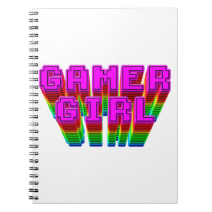 Gamer Girl Text Notebook