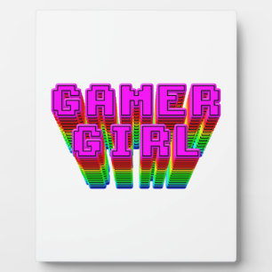 Gamer Girl Text Plaque