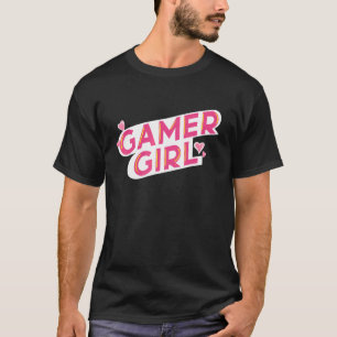 Gamer Girl  Woman Gamer Hearts For Women Gamers T-Shirt