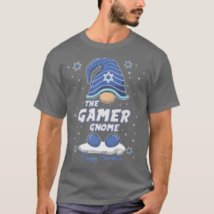 Gamer Gnome Funny Hanukkah Family Matching  T-Shirt