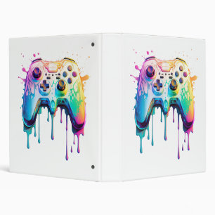 Gamer Graphic Video Game - Colourful Video Game Lo Binder