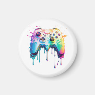 Gamer Graphic Video Game - Colourful Video Game Lo Magnet