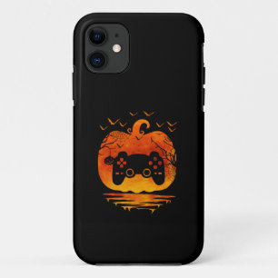 GAMER HALLOWEEN COSTUME PUMPKIN GAMER LOVER FALL iPhone 11 CASE