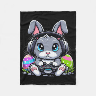 Gamer Happy Easter Day Bunny Egg Funny Boys Girls Fleece Blanket