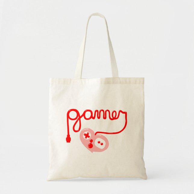 Gamer Heart Tote Bag (Front)