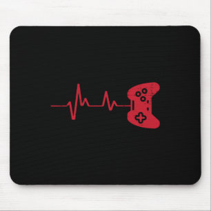 Gamer Heartbeat Game Controller Gaming Boys Kids M Mouse Pad