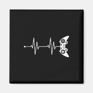 Gamer Heartbeat Shirt Gift For Video Game Lover Vi Magnet