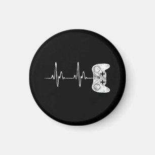 Gamer Heartbeat Video Game Lover Magnet
