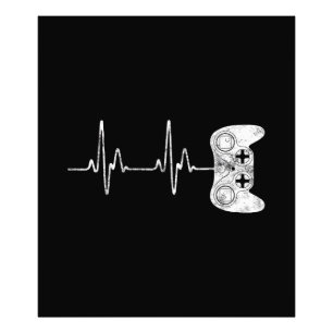 Gamer Heartbeat Video Game Lover Photo Print