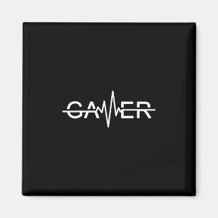 Gamer Heartbeat Video Games Graphic Magnet