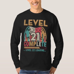 Gamer Husband Wife Marry Level 21 Complete Level 2 T-Shirt