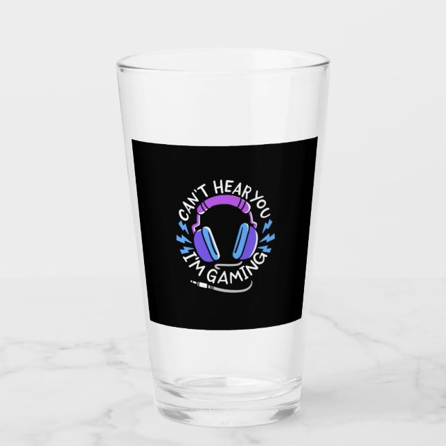 Gamer I Am Gaming Glass (Front)